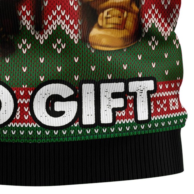 Get Festive with the No Lift No Gift Christmas Graphic Sweater – Ugly Christmas Sweater!