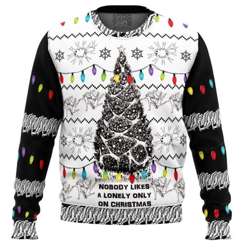 Unique & Festive: Junji Ito Ugly Christmas Sweater – Nobody Likes a Lonely Only Army of One