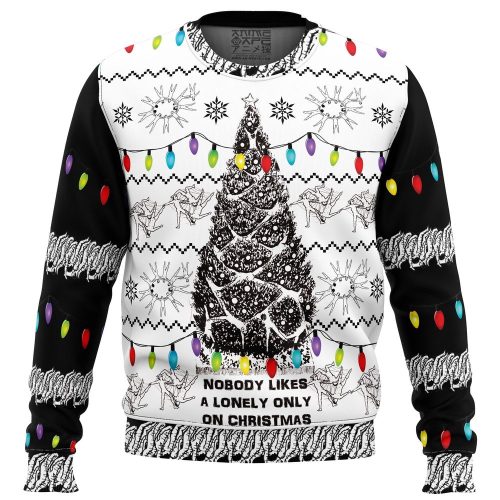 Unique & Festive: Junji Ito Ugly Christmas Sweater – Nobody Likes a Lonely Only Army of One