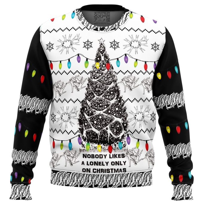 Unique & Festive: Junji Ito Ugly Christmas Sweater – Nobody Likes a Lonely Only Army of One