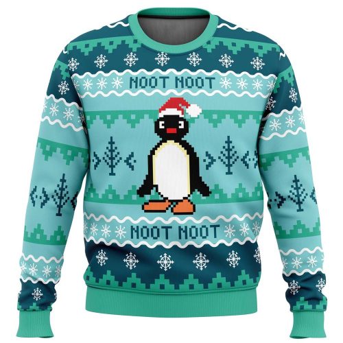 Noot Noot Pingu Ugly Christmas Sweater: Festive & Fun Holiday Apparel!
