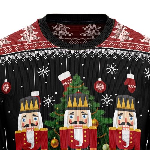 Festive Nutcracker Christmas Tree Ugly Sweater – Hilarious Holiday Gift for the Whole Family!