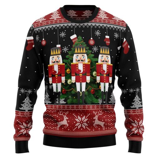 Festive Nutcracker Christmas Tree Ugly Sweater – Hilarious Holiday Gift for the Whole Family!