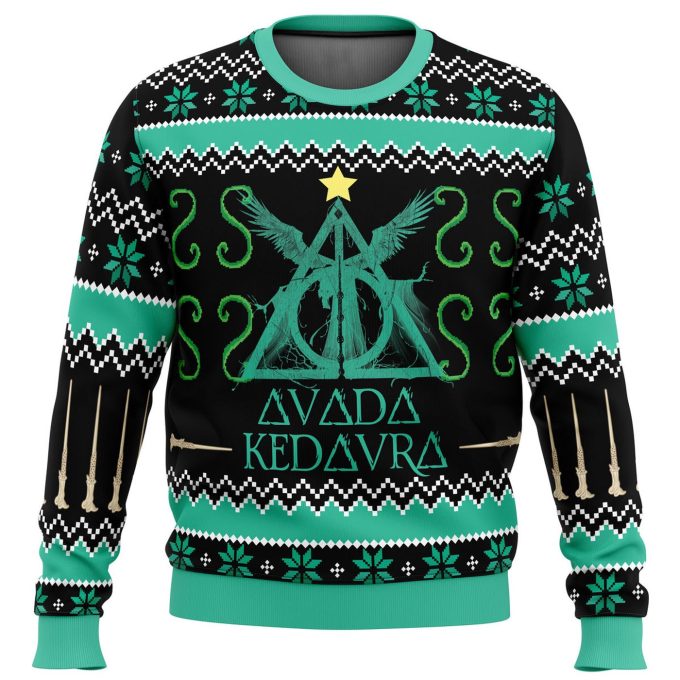 Nysekai “Harry Potter Avada Kedavra Ugly” Christmas Sweater