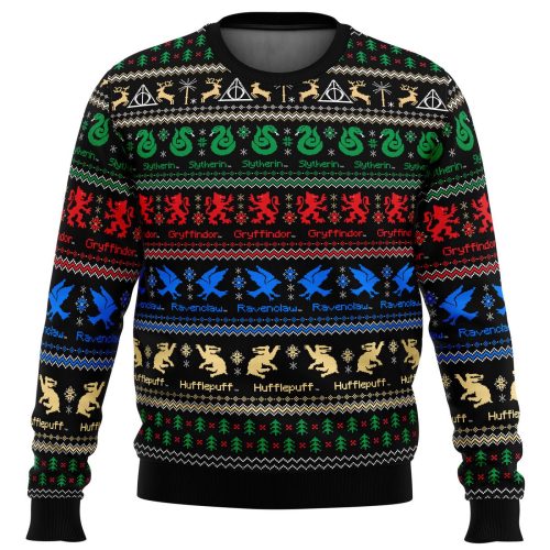 Nysekai "Harry Potter Hogwarts Houses Ugly" Christmas Sweater
