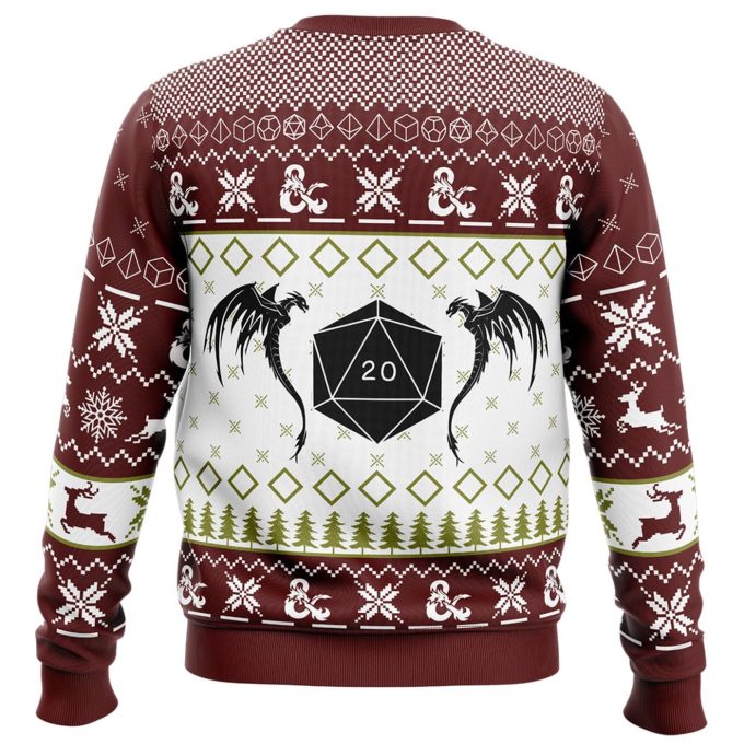 Nysekai “Have Yourself A Merry Little Crit-Mas Dungeons and Dragons Ugly” Christmas Sweater