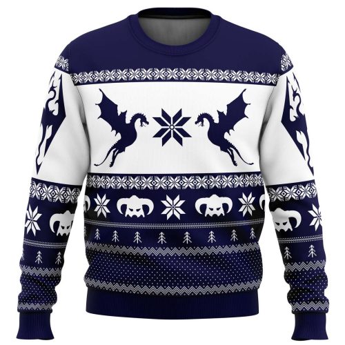 Nysekai "Skyrim Dragon Ugly" Christmas Sweater