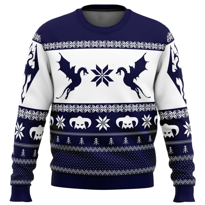 Nysekai “Skyrim Dragon Ugly” Christmas Sweater