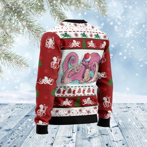 Octopus Noel Ugly Christmas Sweater – Funny Family Holiday Gift