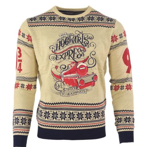 Official Harry Potter Hogwarts Express Christmas Ugly Christmas Sweater, All Over Print Sweatshirt