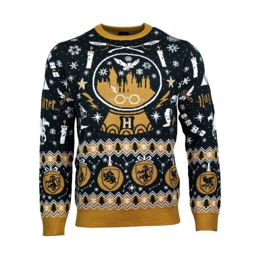 Official Harry Potter Snow Globe Christmas Ugly Christmas Sweater, All Over Print Sweatshirt