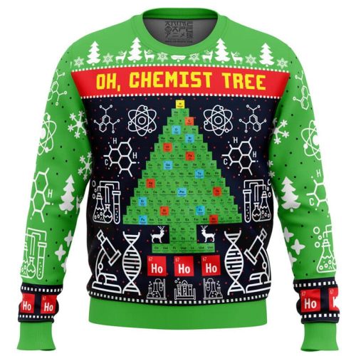 Chemist Tree Science Ugly Christmas Sweater: Festive and Unique Holiday Apparel
