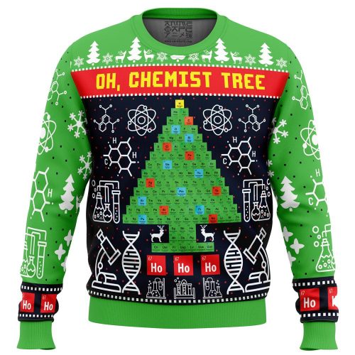 Chemist Tree Science Ugly Christmas Sweater: Festive and Unique Holiday Apparel