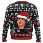 Oh Hi Santa The Room Ugly Christmas Sweater – Festive and Fun Holiday Apparel