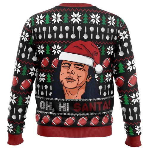 Oh Hi Santa The Room Ugly Christmas Sweater – Festive and Fun Holiday Apparel