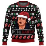 Oh Hi Santa The Room Ugly Christmas Sweater: Festive & Unique Knitwear for Holiday Fun!