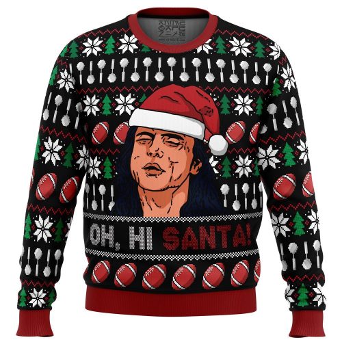 Oh Hi Santa The Room Ugly Christmas Sweater – Festive and Fun Holiday Apparel