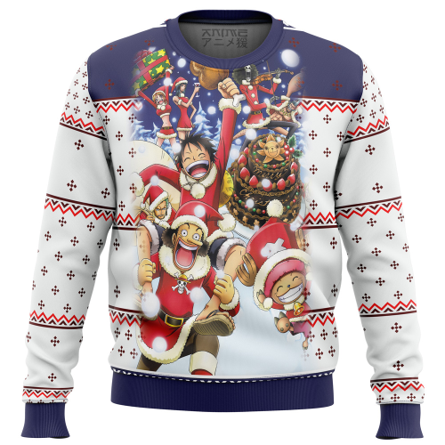 Get Festive with the One Piece Crew Ugly Christmas Sweater – Limited Edition Fun for the Holidays!