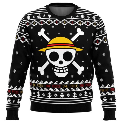Straw Hat Pirates Ugly Christmas Sweater - Festive One Piece Design