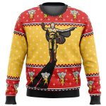 One Punch Man Saitama Shadow Ugly Christmas Sweater – Perfect Holiday Attire for Fans!