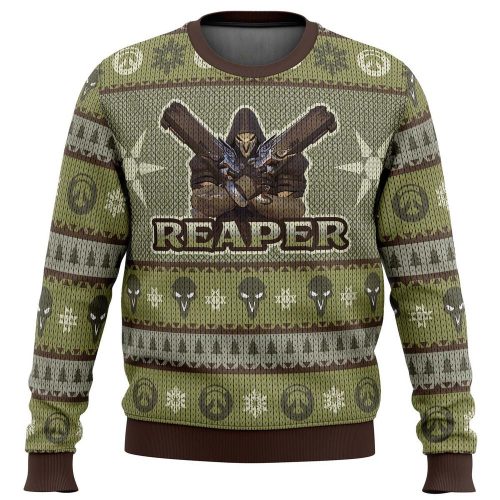 Get Festive with Overwatch s Reaper Ugly Christmas Sweater - Limited Edition!