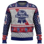 Pabst Blue Ribbon Ugly Christmas Sweater: Festive & Fun Apparel for the Holidays!