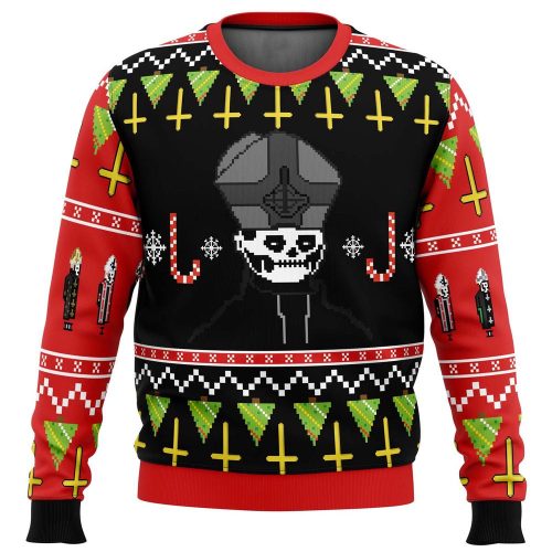 Papa Emeritus Ugly Christmas Sweater: Rock Your Festive Season with this Iconic Design!