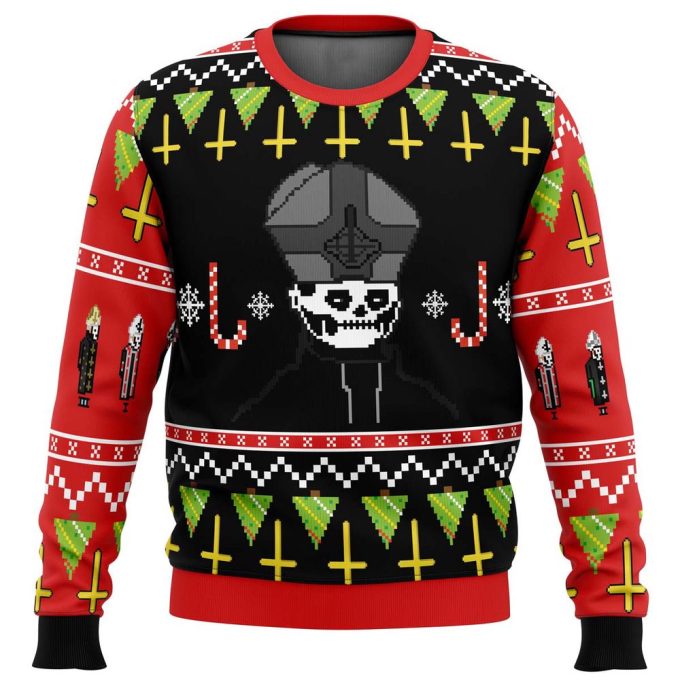 Papa Emeritus Ugly Christmas Sweater: Rock Your Festive Season with this Iconic Design!