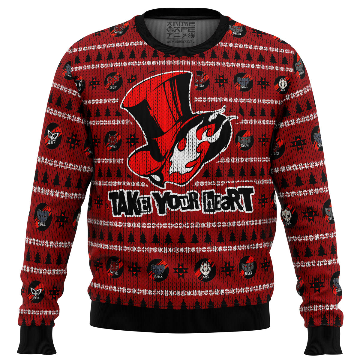 Get Festive with Persona 5 Take Your Heart Ugly Christmas Sweater Get Festive with Persona 5 Take Your Heart Ugly Christmas Sweater
