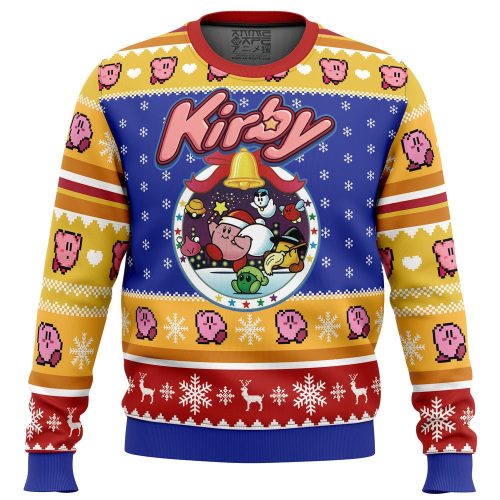 Get Festive with Pink Puff Christmas Kirby Ugly Sweater – Perfect for the Holidays!