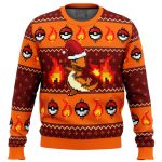 Get Festive with Pokemon Charmander Ugly Christmas Sweater – Limited Edition Print