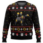 Get Festive with Pokemon Ring of Umbreon Ugly Christmas Sweater – Limited Edition!