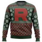 Get Festive with Pokémon Team Rocket Ugly Christmas Sweater – Limited Edition Print