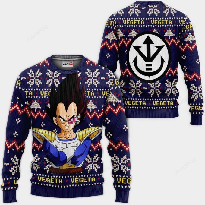 Prince Vegeta Dragon Ball Ugly Christmas Sweater