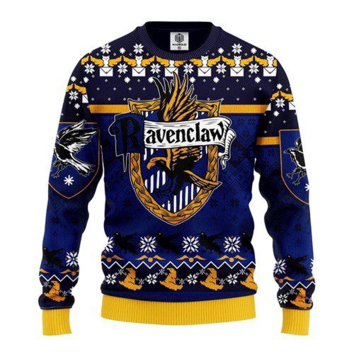 Ravenclaw Harry Potter Ugly Christmas Sweater, All Over Print Sweatshirt