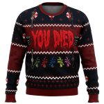 Spooky & Stylish: Resident Evil You Died Ugly Christmas Sweater