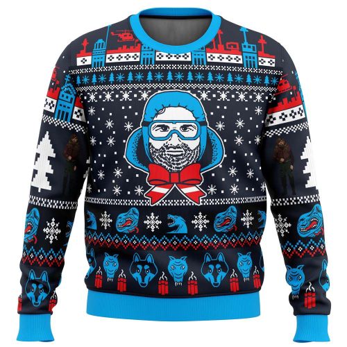 Get Festive with Russell for the Holidays Ugly Christmas Sweater - The Thing Design