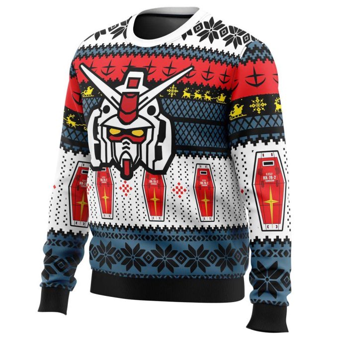 Get Festive with RX 78 Gundam Ugly Christmas Sweater – Limited Edition Holiday Apparel