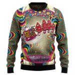 Get Festive with Santa and Mushroom Ugly Christmas Sweater – Xmas Ugly Sweater!