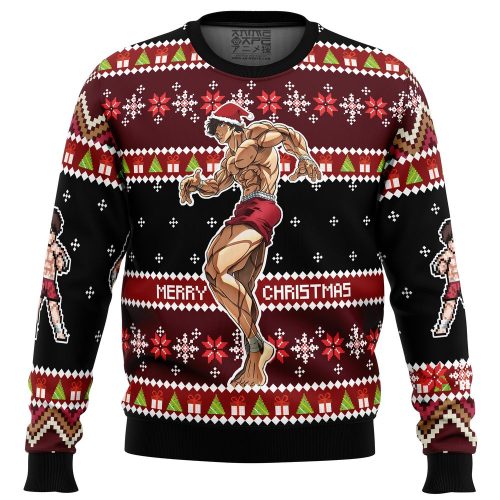 Get Festive with Santa Baki Ugly Christmas Sweater – Perfect Holiday Gift!