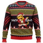 Get Festive with Santa Claws Ugly Christmas Sweater: Perfect Holiday Attire!