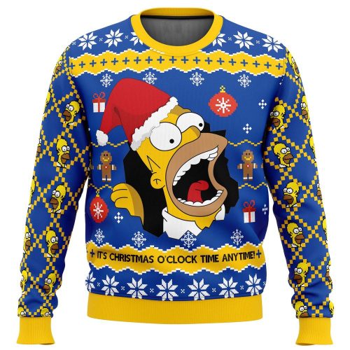 Get Festive with Santa Homer: The Simpsons Ugly Christmas Sweater!
