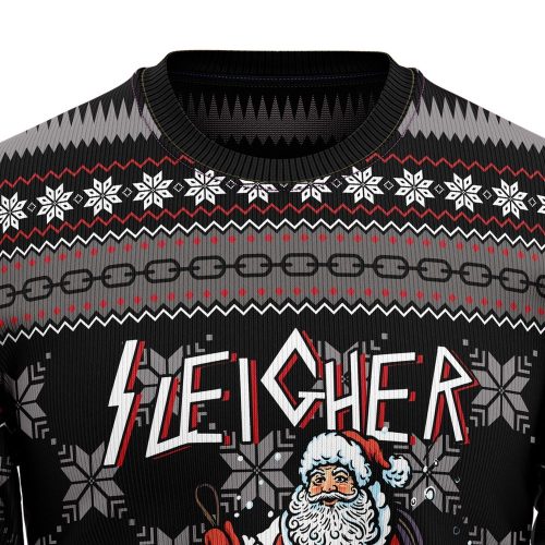 Get Festive with Santa Sleigher Ugly Christmas Sweater – Fun Graphic Holiday Sweater!