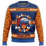 Spread Holiday Cheer with Santa Wants Cookies! Ugly Christmas Sweater