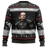 Get Festive with Santa Witcher: The Ultimate Witcher Ugly Christmas Sweater