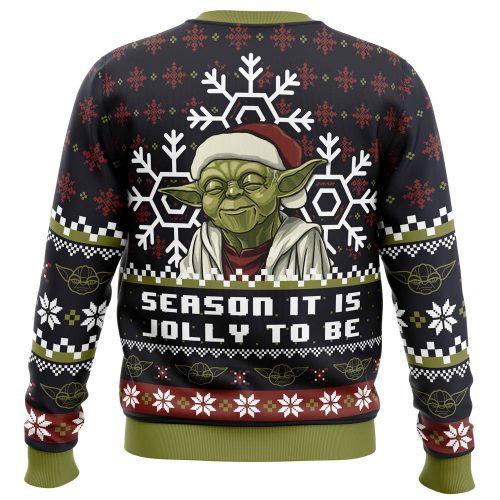 Get Festive with Season Jolly Star Wars Ugly Christmas Sweater – Perfect for Fans!