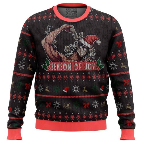 Get Festive with Season of Joy Attack on Titan Ugly Christmas Sweater