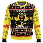 Get Festive with Season’s Sweepings Cobra Kai Ugly Christmas Sweater