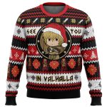 Shop the Festive See You in Valhalla Vinland Saga Christmas Sweater