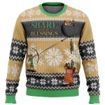 Spread Holiday Cheer with Robin Hood Disney Ugly Christmas Sweater – Share Your Blessings!